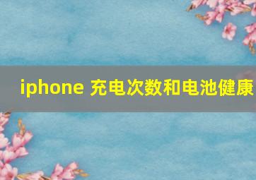 iphone 充电次数和电池健康